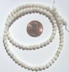 16 inch strand of 4mm Round Mother of Pearl